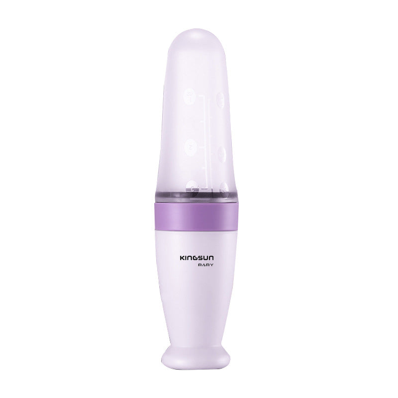 Baby Silicone Squeeze Feeding Spoon
