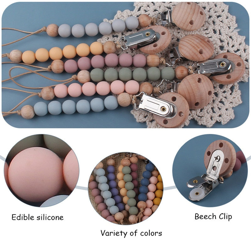 Newborn Silicone Dummy Clip
