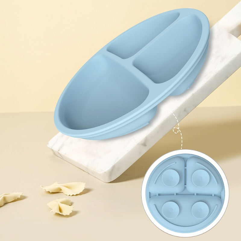 3/4/5/6Pcs Silicone Baby Feeding Set