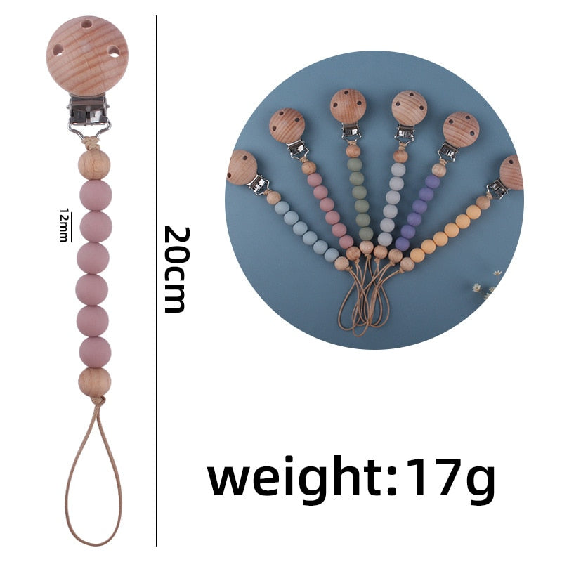 Newborn Silicone Dummy Clip