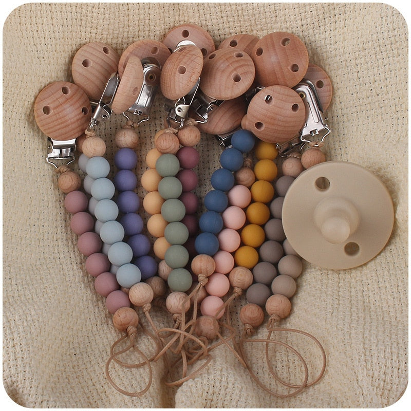 Newborn Silicone Dummy Clip